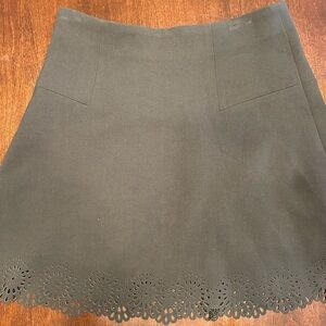 LOFT Black A-Line Mini Skirt for Casual Wear